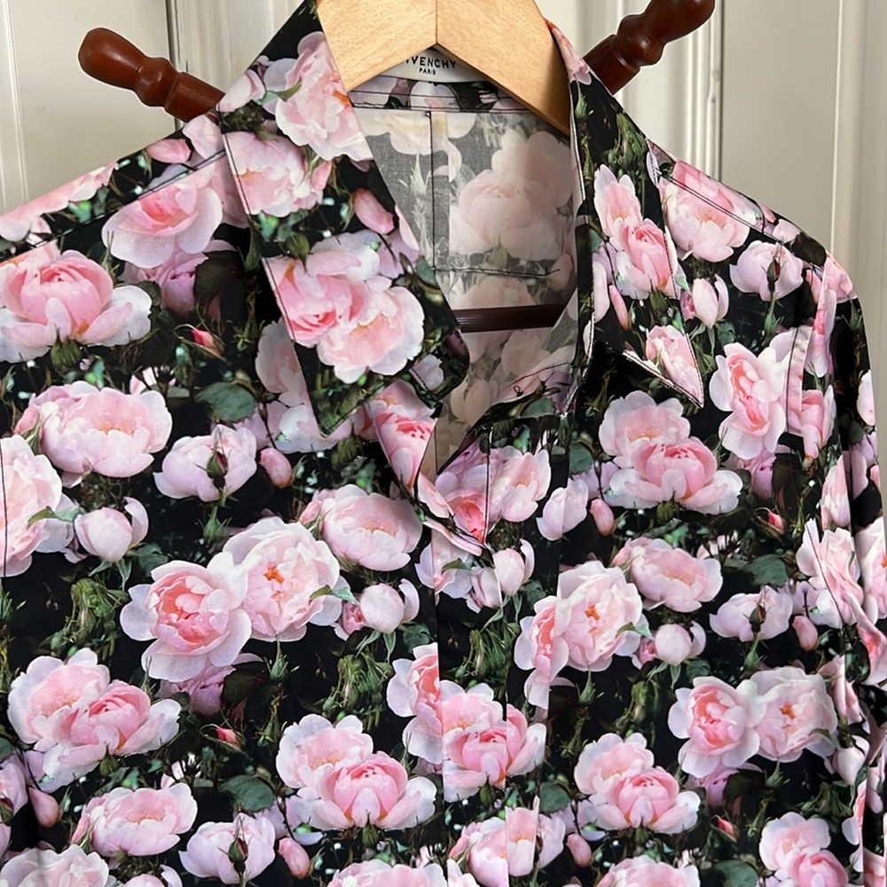 GIVENCHY Peony Garden Flower Shirt size 40